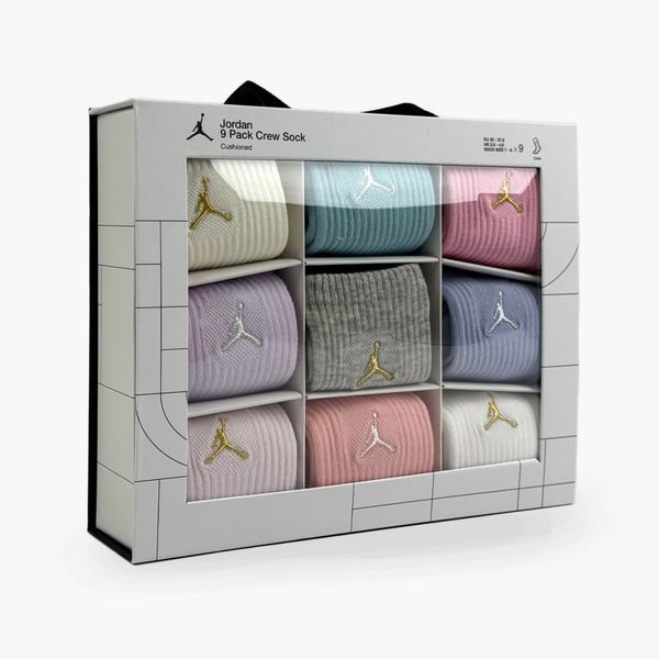 Шкарпетки Jordan Jdn Holiday 9Pk Crew Gift Box (BJ0810-782) BJ0810-782-37.5-40 фото